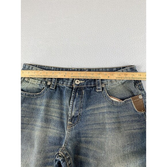 True Republic Jeans 37x30 Blue Loose Relaxed Embroidery Grunge Tag 38x32 - Picture 5 of 14